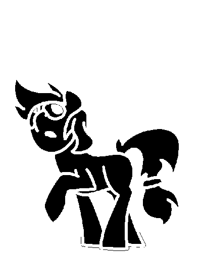 pony is mesmerized by the snow