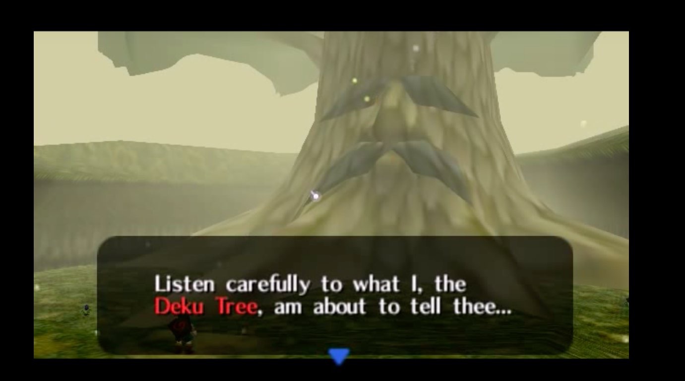 Listen carefully to what I, the Deku Tree, am about to tell thee...